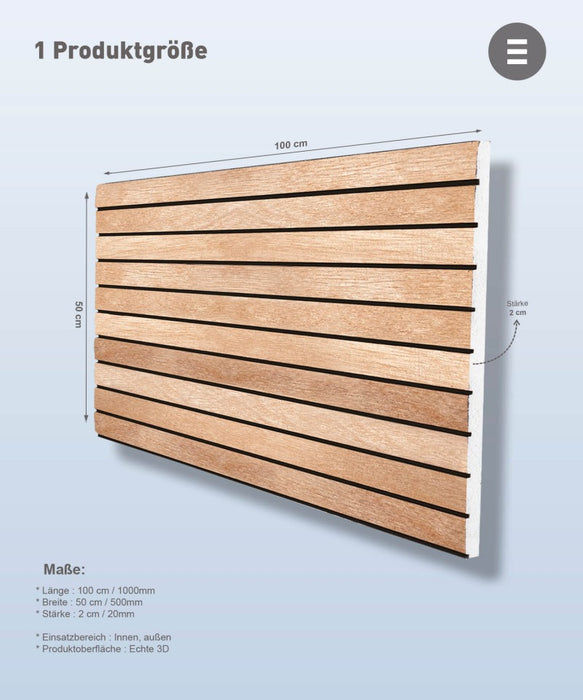 Holzmodell Wandpaneel - LM-32